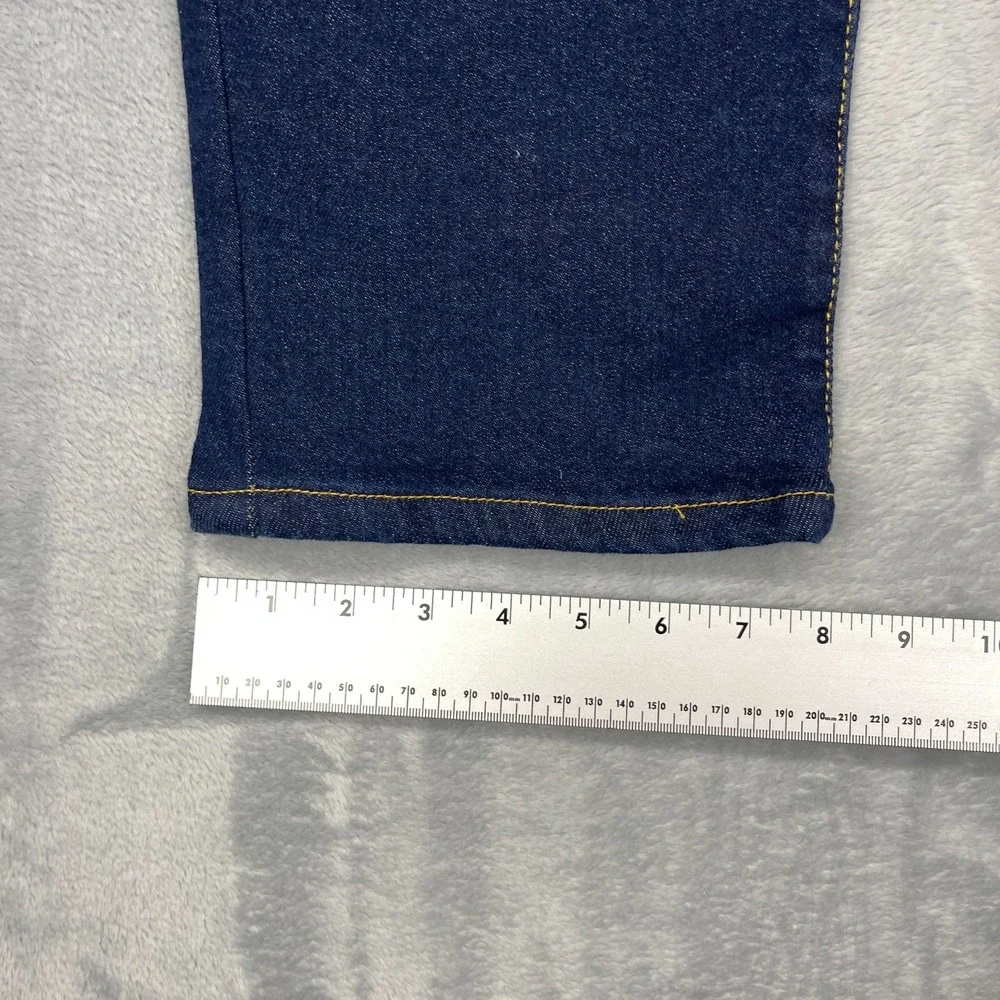 American Tall Jeans Mens 33/35 Ink‎ Blue Harper High Rise Straight Leg Outdoor